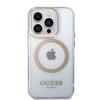 Etui Guess GUHMP14LHTCMU na iPhone 14 Pro purpurowy/purple Gold Outline Translucent MagSafe