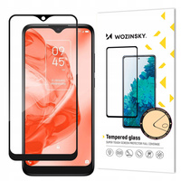 WOZINSKY SZKŁO HARTOWANE FULL GLUE CASE FRIENDLY DO TCL 205 EKRAN Z RAMKĄ