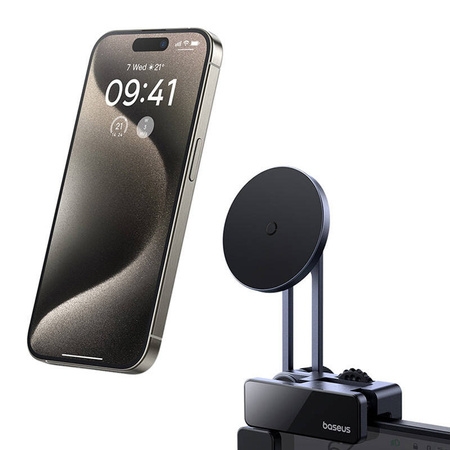 BASEUS UCHWYT MAGNETYCZNY DO TELEFONÓW IPHONE 11 12 13 14 Z REGULACJĄ KĄTA