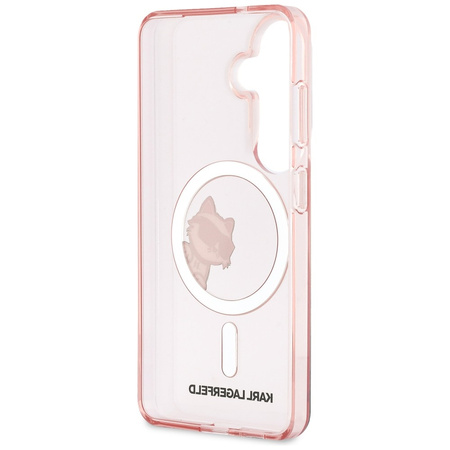 Etui Karl Lagerfeld IML Peekaboo         Choupette MagSafe do Samsung Galaxy S26 różowy