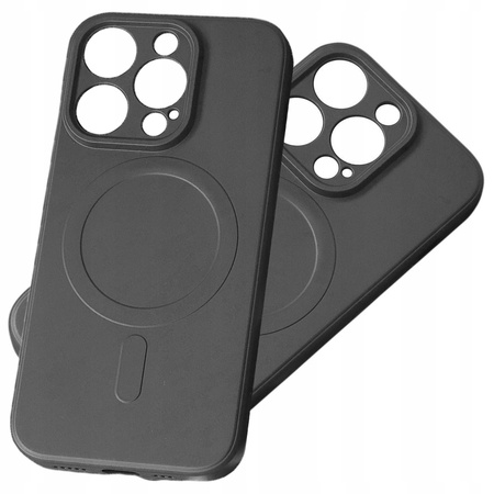 Silikonowe etui kompatybilne z MagSafe do iPhone 15 Plus Silicone Case - czarne