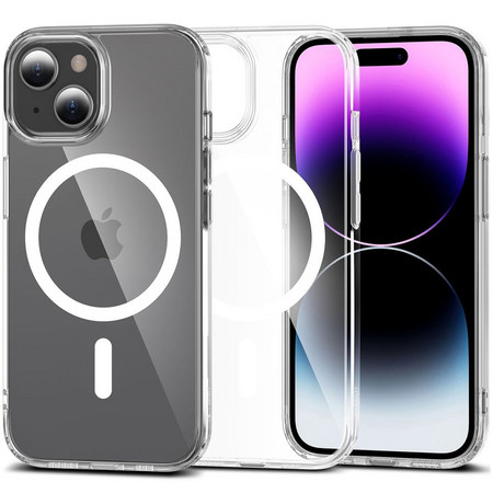 TECH-PROTECT ETUI CASE POKROWIEC HYBRID DO MAGSAFE IPHONE 15 PRZEZROCZYSTE