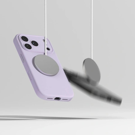 RINGKE ETUI SILICONE MAGNETIC MAGSAVE DO IPHONE 17 PRO OCHRONA Z FUNKCJĄ