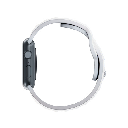 42/44/45/46/49 mm White (big) - 3mk Silicone Watch Strap for Apple