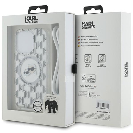 KARL LAGERFELD ETUI DO IPHONE 15 PRO MAX 6.7 CROSSBODY MONOGRAM CHOUPETTE