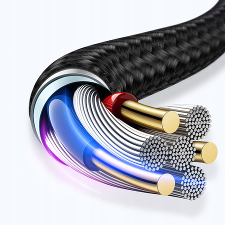 MCDODO ANGLE CABLE 90° USB-C LIGHTNING TWO-WAY FOR IPHONE 13 14 LED 2M