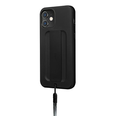 UNIQ etui Heldro iPhone 12 mini 5,4" czarny/midnight black Antimicrobial