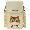 Nimmy Zestaw 3w1 torebka na telefon +    portfel + etui na lokalizator khaki Big Eyed Pet 2.0 Cat