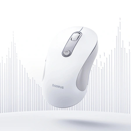 Mysz bezprzewodowa Baseus F02 ergonomiczna USB 2.4GHz - biała