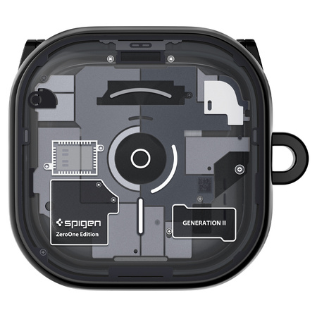 Spigen Ultra Hybrid, zero one black - Samsung Galaxy Buds 4 Pro/4