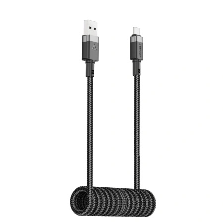 ACEFAST KABEL USB-A DO USB-C SPRĘŻYNOWY 480Mb/s 3A 1.2M DO TELEFONÓW XIAOMI