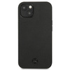 Mercedes MEHCP13MMBLBK iPhone 13 6,1" czarny/black hardcase Leather Meshed Metal Logo