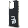 Etui Karl Lagerfeld IML Aquarelle Choupette & Logo do iPhone 16 Pro Max czarny