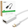 Ugreen kabel adapter przejściówka FHD (1080p) HDMI (żeński) - Mini DisplayPort (męski - Thunderbolt 2.0) biały (MD112 10460)