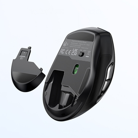 Ugreen optyczna mysz bezprzewodowa USB 2.4GHz 4000 DPI czarny (MU006)