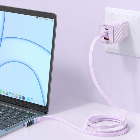 Mcdodo Szybki Kabel Kątowy USB-C PD 65W 1,8M Fioletowy