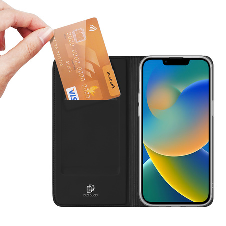 Dux Ducis Skin Pro kabura etui pokrowiec z klapką iPhone 14 Plus czarny