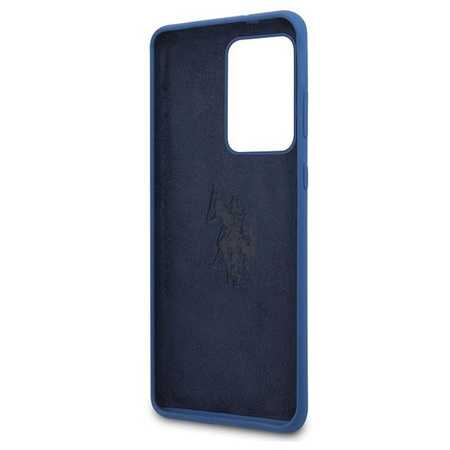 Etui U.S. Polo Assn. Silicone Collection na Samsung Galaxy S20 Ultra - granatowe