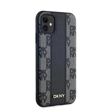 DKNY ETUI HARDCASE DO IPHONE 11 Xr6.1 DO MAGSAFE SKÓRZANE WZÓR CHECKERED