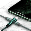 USAMS KABEL PLECIONY DO LIGHTNING IPHONE 12 13 14 1M Z GUMOWYM WYKOŃCZENIEM