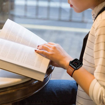 TECH-PROTECT SMYCZ SKÓRZANA DO APPLE WATCH 4 5 6 7 8 9 SE ULTRA 1 2 42 44