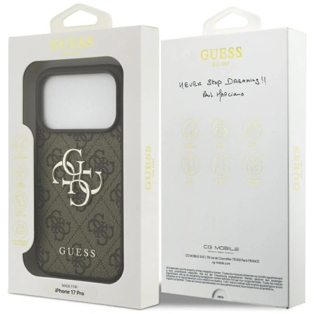 GUESS ETUI 4G BIG LOGO DO IPHONE 17 PRO Z MAGNETYCZNYM