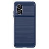 Carbon Case etui Xiaomi Redmi Note 11E /Redmi 10 5G / Redmi 10 Prime+ 5G / Poco M4 5G elastyczny silikonowy karbonowy pokrowiec niebieskie