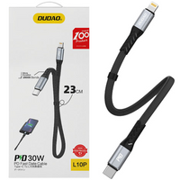 Dudao L10P kabel USB Typ C - Lightning PD20W 0.23m czarny (L10P)
