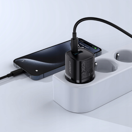 PALPRO SZYBKA ŁADOWARKA DO TELEFONU 2X USB-C USB-A KOSTKA DO ŁADOWARKI 20W