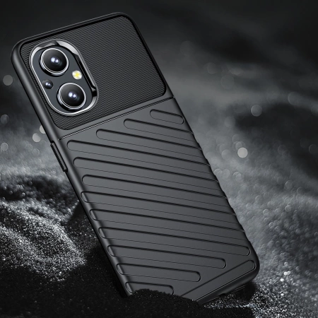 Thunder Case elastyczne pancerne etui pokrowiec OnePlus Nord N200 5G czarny