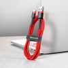 Baseus Cafule Cable wytrzymały nylonowy kabel przewód USB / USB-C QC3.0 2A 3M czerwony (CATKLF-U09)