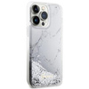 Etui Guess GUHCP14XLCSGSGH na iPhone 14 Pro Max 6.7" - białe Liquid Glitter Marble