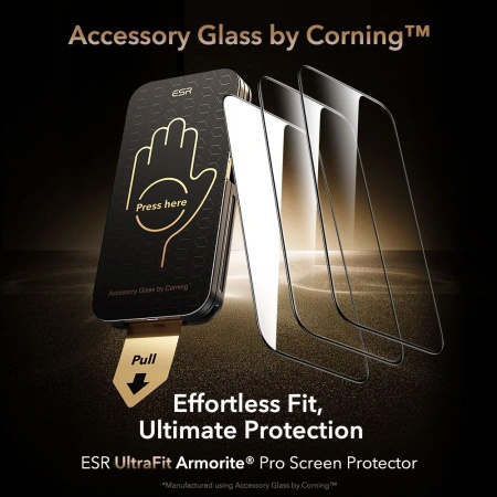 ESR SZKŁO HARTOWANE ULTRAFIT ARMORITE PRO DO IPHONE 17 PRO MAX OCHRONA
