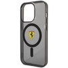 Etui Ferrari FEHMP14XURKK na iPhone 14 Pro Max 6.7" - czarne Translucent Magsafe