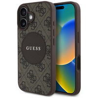 GUESS ETUI MAGNETYCZNE TPU DO MAGSAFE IPHONE 16 4G CIRCLE CLASSIC LOGO