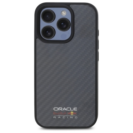 Red Bull RBHMP16L24CFILSK iPhone 16 Pro  6.3 hardcase czarny/black Carbon Fiber Shiny Logo MagSafe