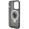 Etui Karl Lagerfeld Ring Stand Karl&Choupettte MagSafe do iPhone 15 Pro Max - czarne