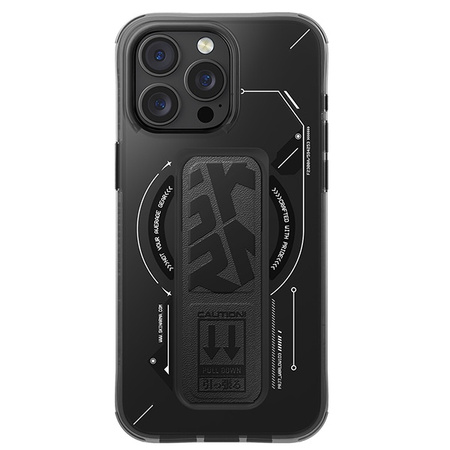 Skinarma etui Helio iPhone 16 Pro 6.3   Magnetic Charging + Grip Stand czarny/black