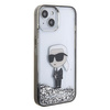 Karl Lagerfeld KLHCP15SLKKNSK iPhone 15 6.1" transparent hardcase Liquid Glitter Ikonik