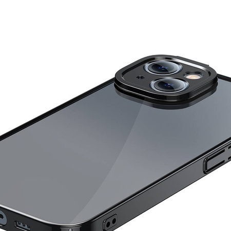 BASEUS ZESTAW OCHRONNY DO IPHONE 14 PLUS ETUI I SZKŁO HARTOWANE CZARNY