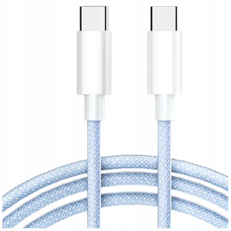 CO2 ŁADOWARKA KABEL USB-C SZYBKIE ŁADOWANIE USB TYP C DO IPHONE 15 1M BIAŁY