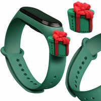 STRAP XMAS PASEK DO XIAOMI MI BAND 4 3 ŚWIĄTECZNY SILIKONOWY PASEK