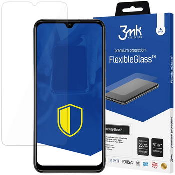 3MK FLEXIBLEGLASS SZKŁO HIBRYDOWE DO XIAOMI REDMI 9 ANTYWYPADKOWE PEŁNA