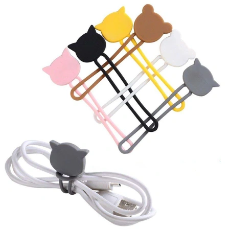 HURTEL SILIKONOWY ZWIJACZ KABLA ORGANIZER DO MAGSAFE IPHONE ŁATWE ZWIJANIE