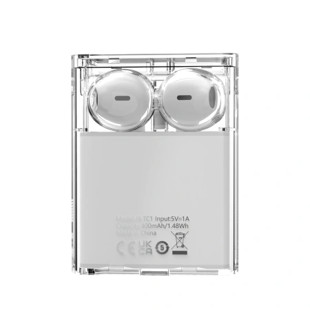 JOYROOM SŁUCHAWKI BEZPRZEWODOWE TWS DO TELEFONÓW Z LED ICE LENS SERIE BIAŁE