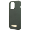 Guess GUHMP13LSPLA iPhone 13 Pro / 13 6,1" zielony/khaki hard case Silicone Logo Plate MagSafe