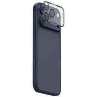 Szkło na obiektyw aparatu Skinarma Magma Full Matte do iPhone 17 Pro niebieski
