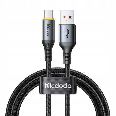 MCDODO KABEL USB-A USB-C SZYBKIE ŁADOWANIE USB TYP C 100W 1M POWER OFF LED