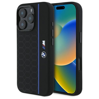 BMW POKROWIEC HARDCASE DO IPHONE 16 PRO MAX 6.9 DO MAGSAFE SILIKON HEXAGON
