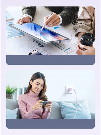 Mcdodo High-speed Angle Cable USB-C PD 65W 1.8M Purple